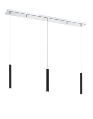 Forest 3 Light Island/Billiard in Chrome Finish