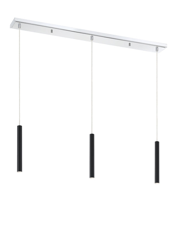 Forest 3 Light Island/Billiard in Chrome Finish