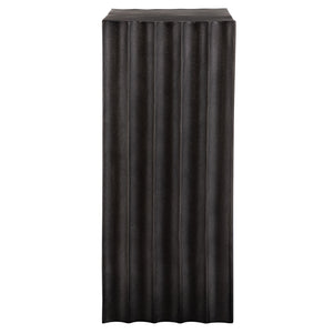 In The Groove Aluminum Accent Table