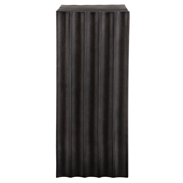 In The Groove Aluminum Accent Table