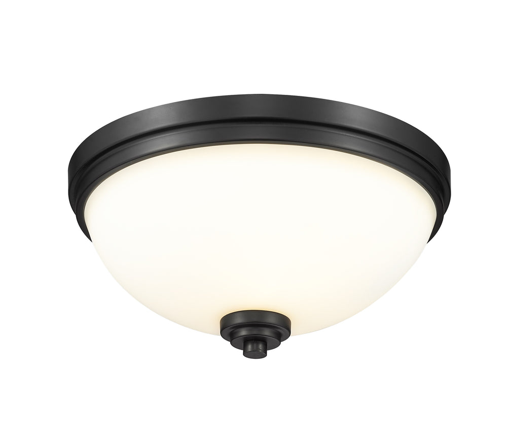 Ashton 3 Light Flush Mount in Matte Black Finish