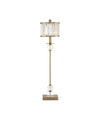 Parfait Table Lamp In Clear & Antique Brass