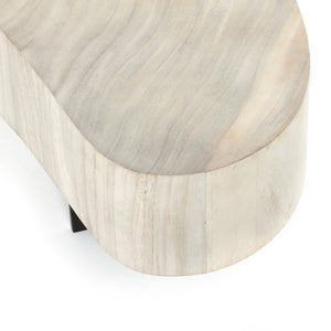 Avett Coffee Table Tall Piece In Bleached