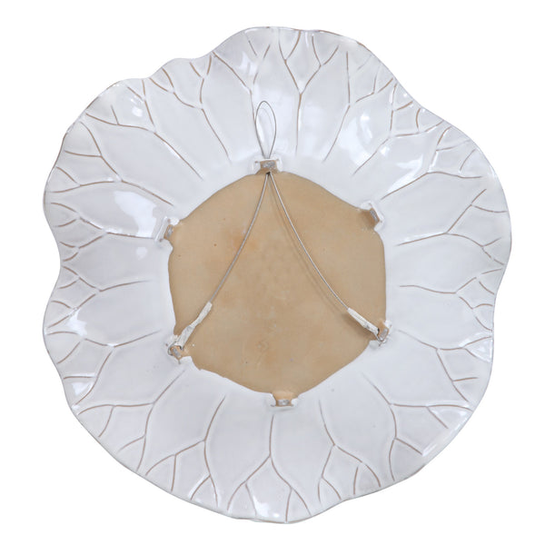 Abella Ceramic Wall Décor In White