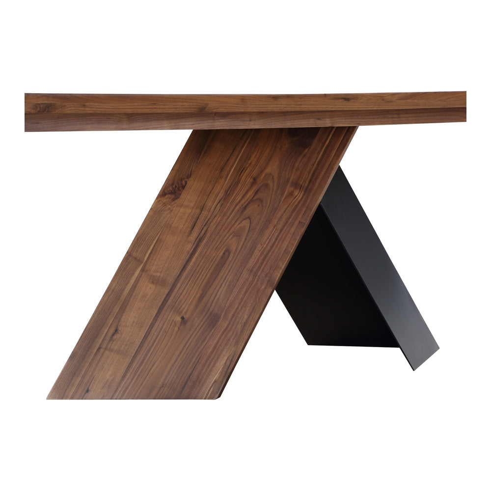 Moe's Axio Dining Table in Brown Walnut