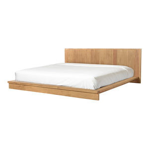Moe's Plank Collection King Bed in Natural Oak