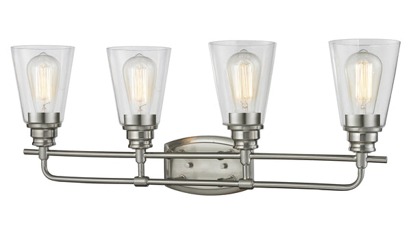 Annora 4 Light Vanity  in Brushed Nickel Finish