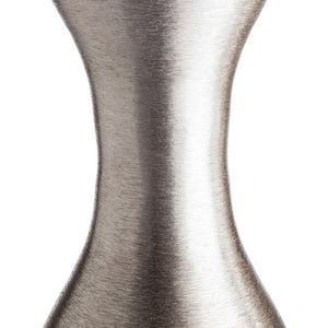 Zsa Zsa Floor Vase, Brushed Silver