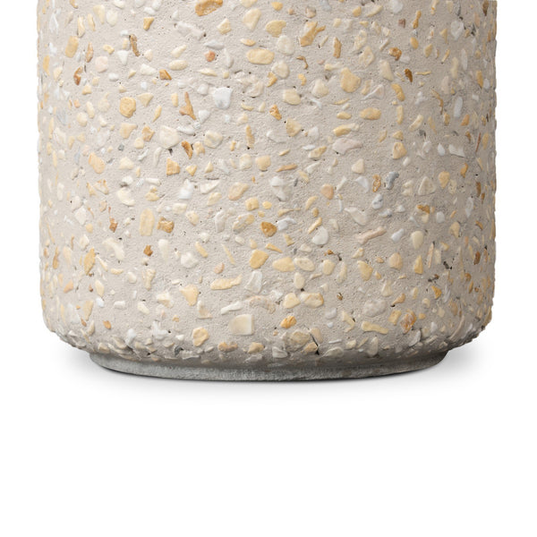 Orlan Outdoor End Table In Pure Terrazzo