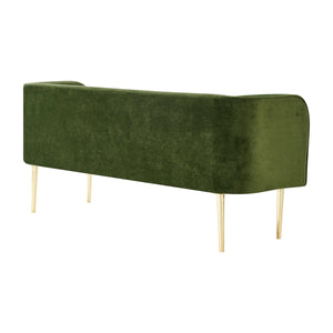 Marsha KD Velvet Bench, Dainty Green