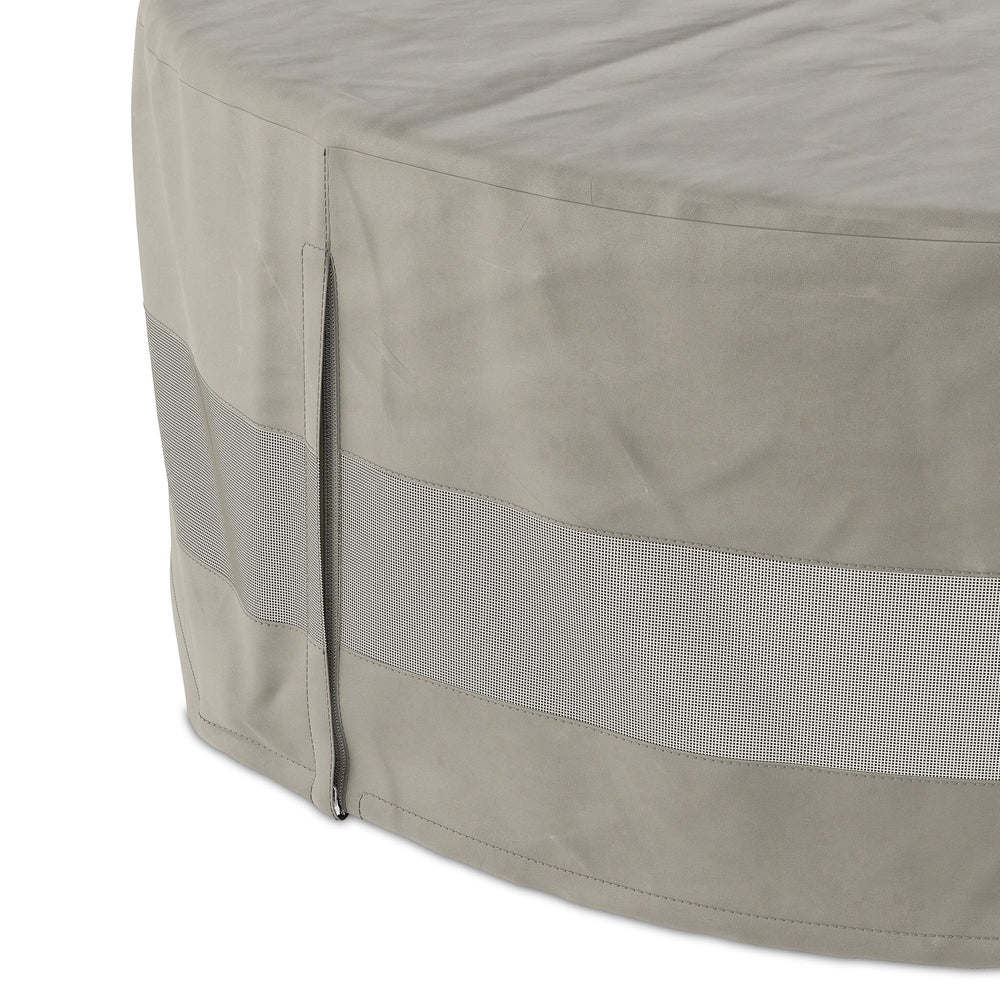 Weatherproof Outdoor Round Coffee Table Cover - Baron Grey