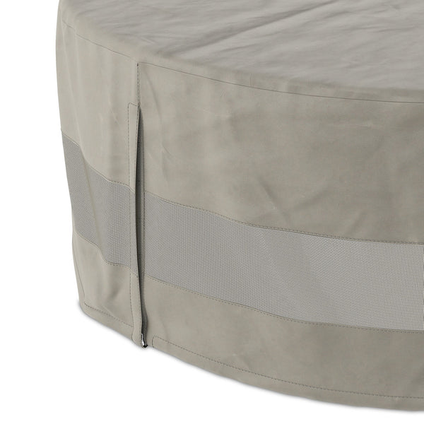 Weatherproof Outdoor Round Coffee Table Cover - Baron Grey