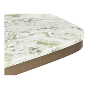 Celeste Cafe Table Green Onyx Marble & Brass