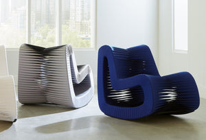 Seat Belt Rocking Chair, Blue/Black