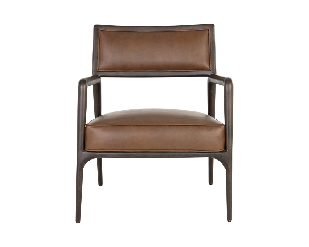 Damien Lounge Chair - Vintage Caramel Leather