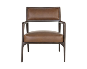 Damien Lounge Chair - Vintage Caramel Leather
