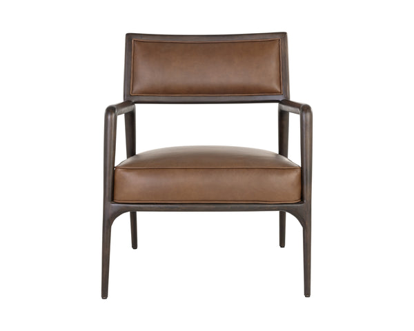 Damien Lounge Chair - Vintage Caramel Leather