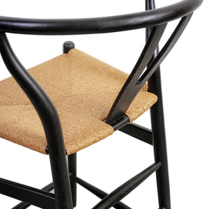 Wishbone Counter Stool - Black