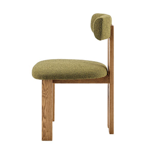 Hailey Boucle Dining Side Chair, Palladian Green