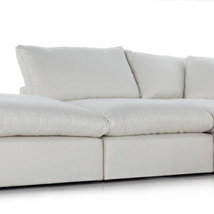 Stevie 4Pc Laf Sec Sofa W/Ottoman In Ivory