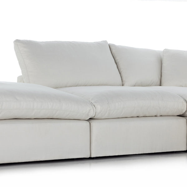 Stevie 4Pc Laf Sec Sofa W/Ottoman In Ivory
