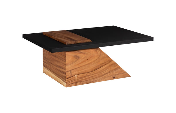 Slant Coffee Table, Natural/Black