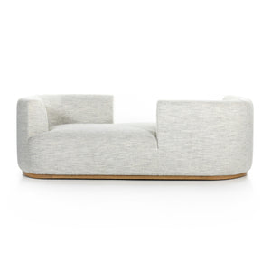 Deandra Tete A Tete Chaise In Merino Cotton