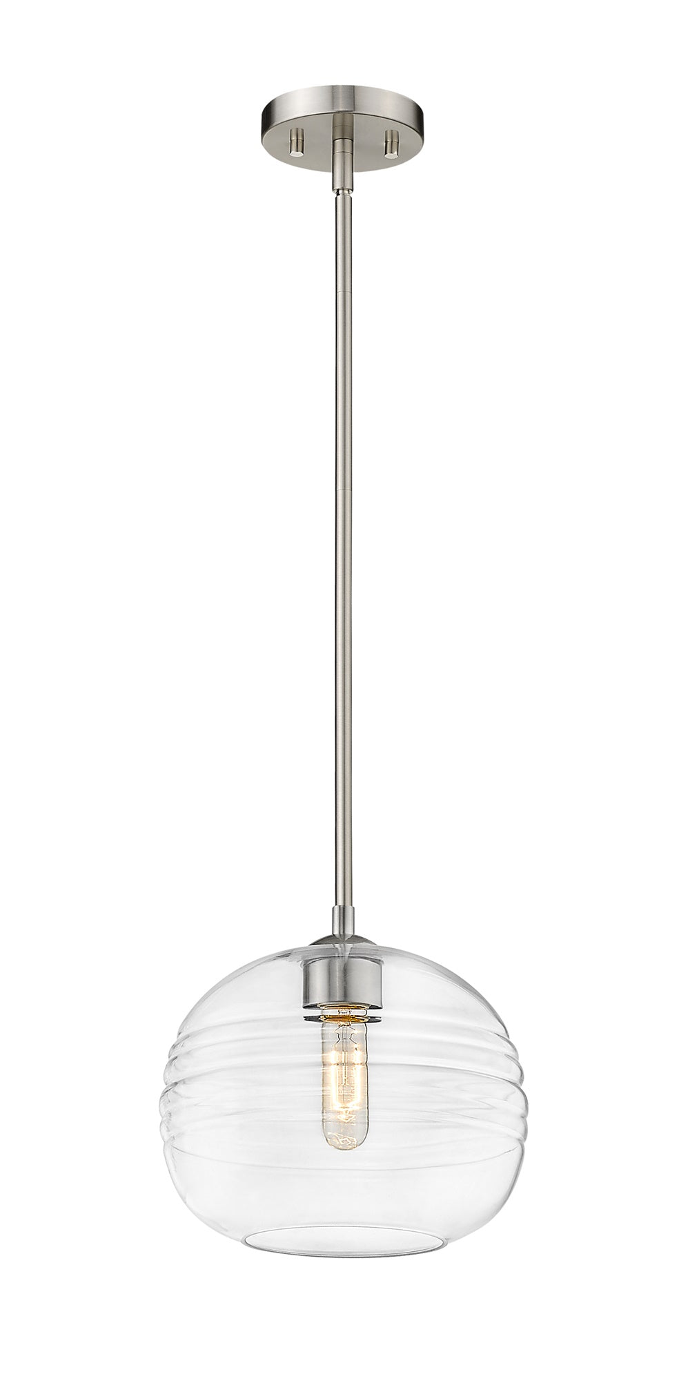Harmony 1 Light Pendant in Brushed Nickel Finish