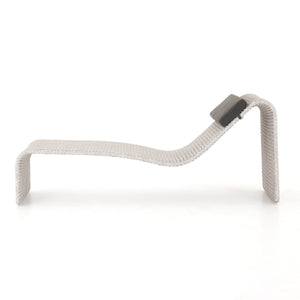 Paige Outdoor Woven Chaise-Brushed Grey