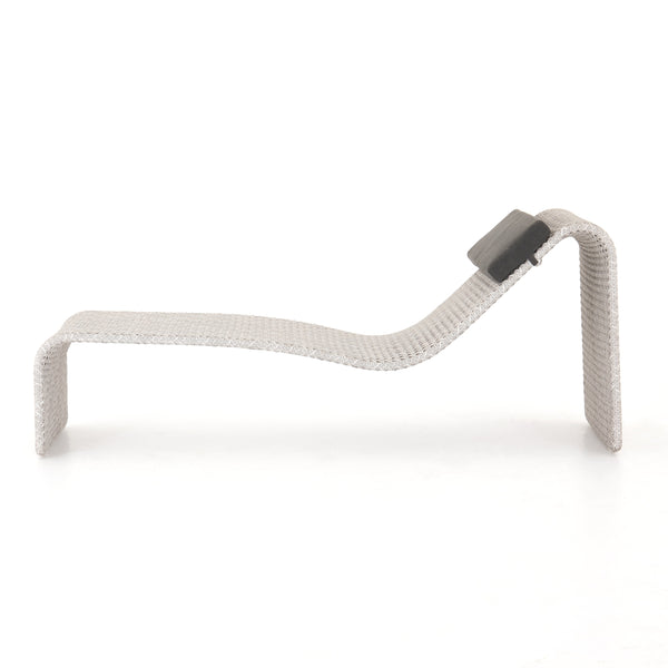 Paige Outdoor Woven Chaise-Brushed Grey