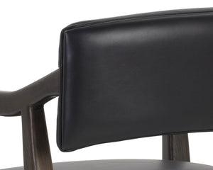 Keagan Office Chair - Cortina Black Leather