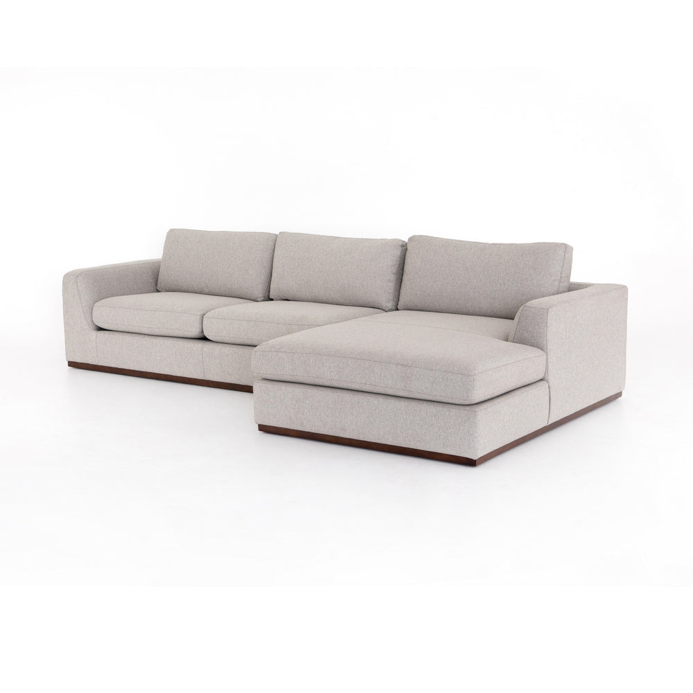 Colt 2 Pc Sectional Raf Chaise in Aldred Silver