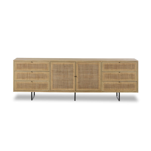 Carmel Sideboard 96" - Natural Cane