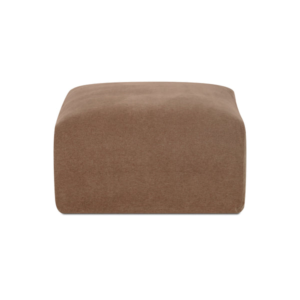 Isla Ottoman in Mocha with Washable Slipcover