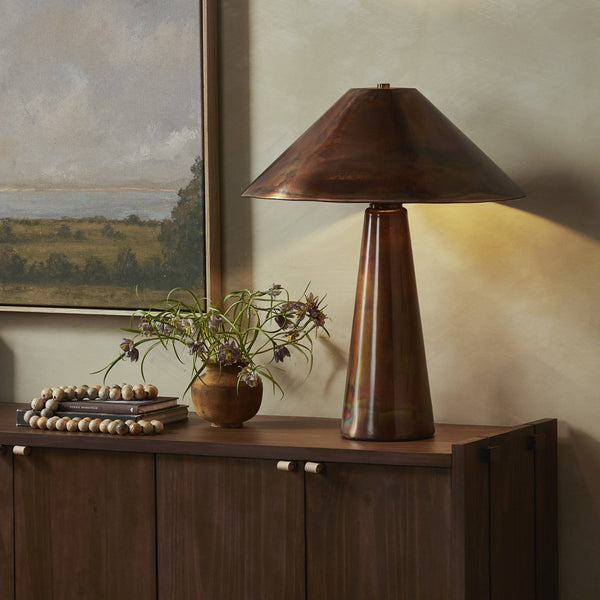 Romani Table Lamp - Iridescent Acid Wash