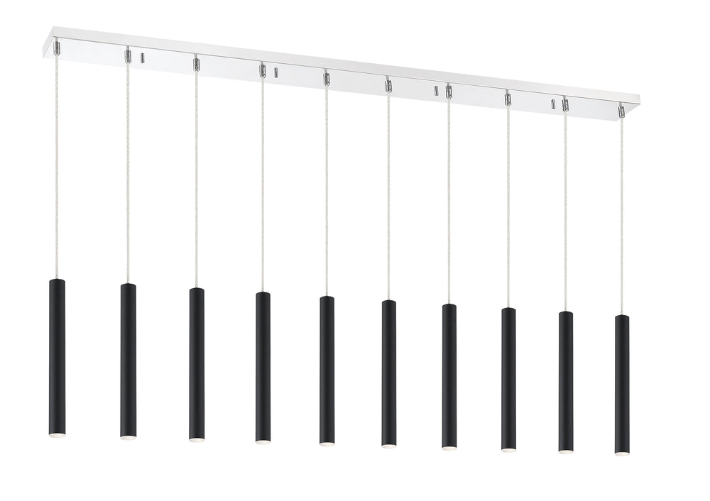 Forest 10 Light Island/Billiard in Chrome Finish