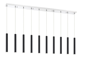 Forest 10 Light Island/Billiard in Chrome Finish