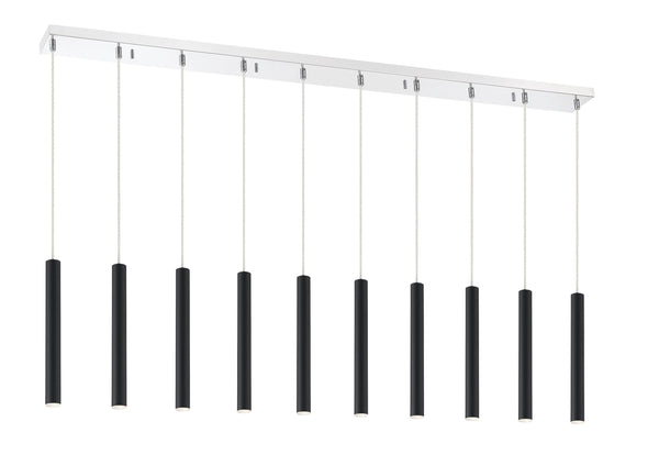 Forest 10 Light Island/Billiard in Chrome Finish