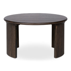 Moe's Penny Nesting Coffee Table in Dark Brown Oak