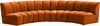 Lynda 4pc. Modular Sectional In Cognac Velvet