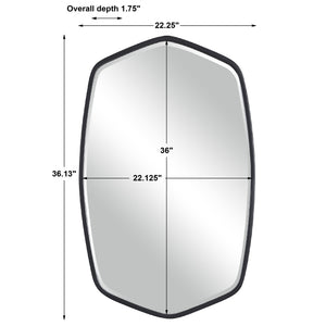 Duronia Black Iron Mirror