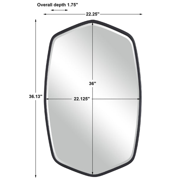 Duronia Black Iron Mirror