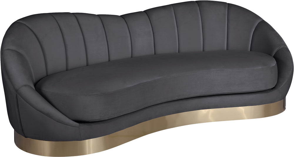 Jesse Sofa In Grey Velvet