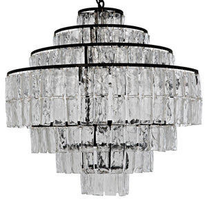 Satellite Chandelier, Black Steel