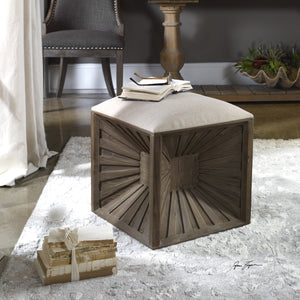 Jia Wooden Ottoman