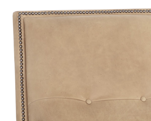 FLORENZI LOUNGE CHAIR - LATTE LEATHER