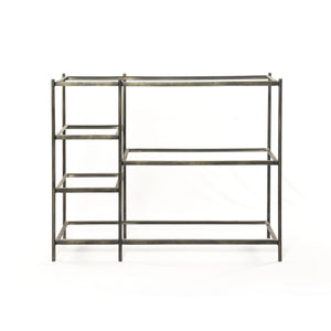 Lily Console Table-Hammered Grey