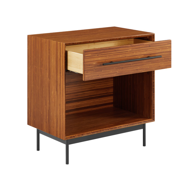 Taylor 28" 1 Drawer Nightstand, Amber