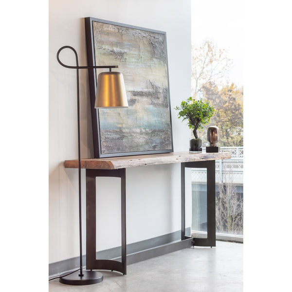 Moe's Bent Console Table in Natural Acacia Wood