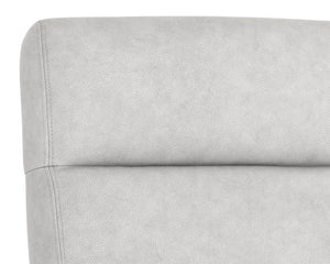 Collin Office Chair - Saloon Light Grey Leather